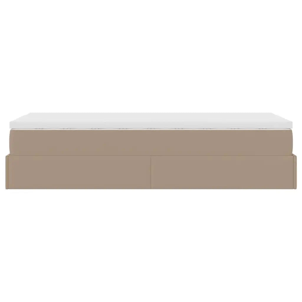 Struttura Letto Pouf con Materasso 90x190 cm Similpelle 3311015