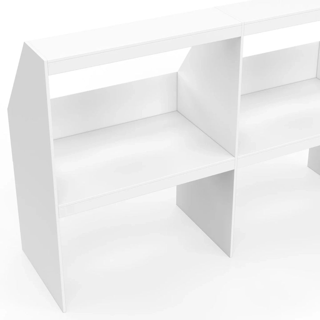 IDMarket - TOMI 4 ripiani 160 x 50 x 110/70 cm bianco