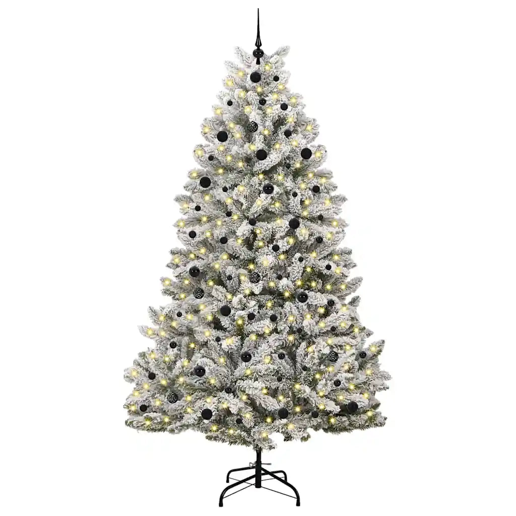 Albero di Natale artificiale con 300 LED Verde e Bianco 240 cm 3395767