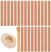 Strisce di protezione per cappe 40 pezzi - Reducitore di misura adesivo - Nastro di misura regolabile - Inserti di legno - Comfort di portata - 20,1 x 2 cm - Attacco di cappe