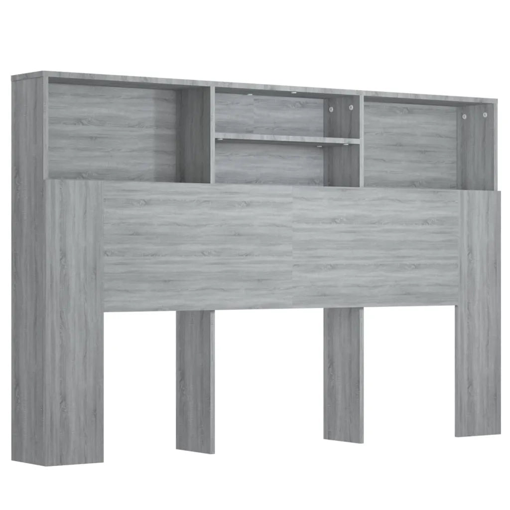 Testiera | Testata con Scomparti Grigio Sonoma 160x19x103,5 cm