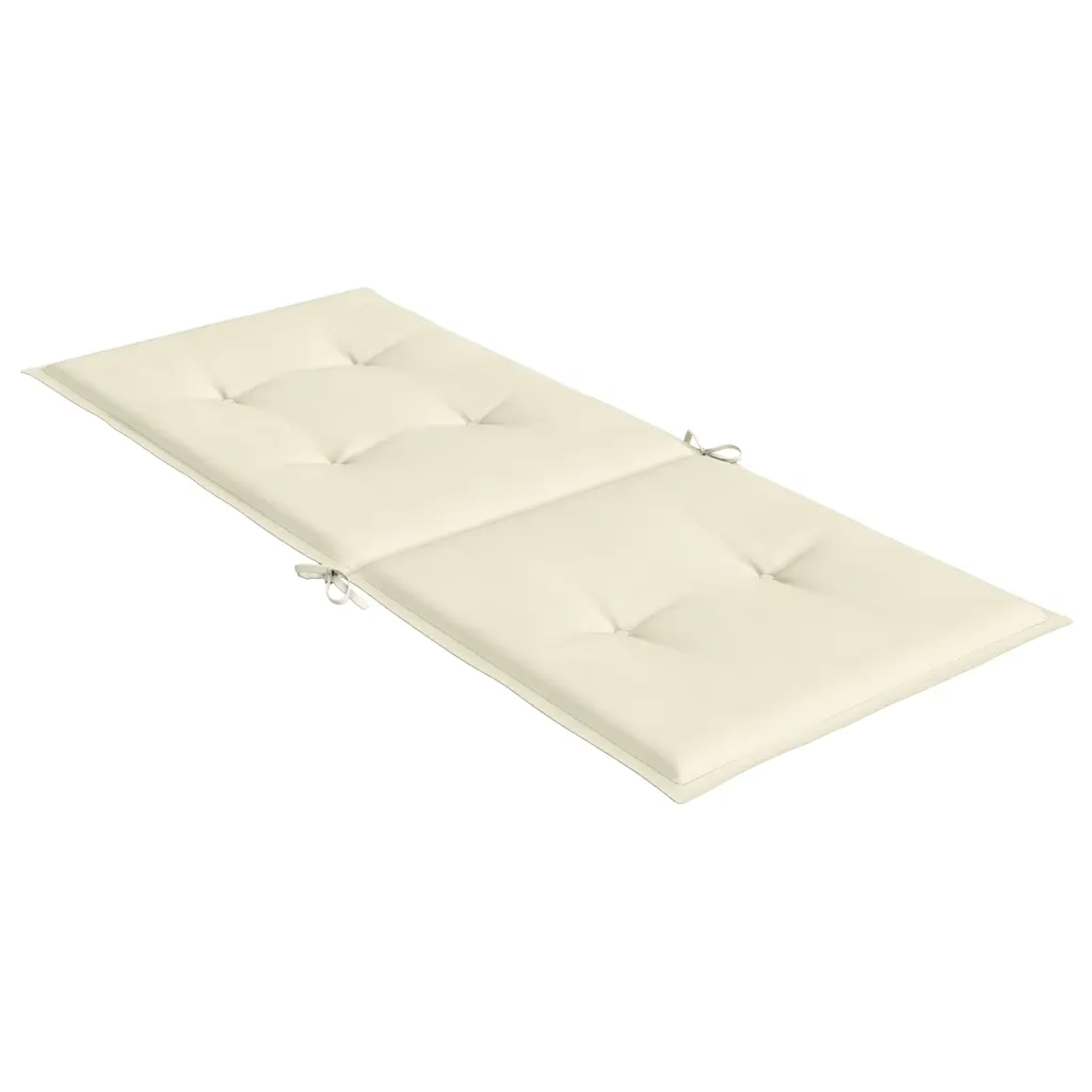 Cuscini per Sedie 6 pz | Cuscini per sedie Crema 120x50x3 cm in Tessuto