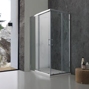Box doccia 80x100 ante in cristallo trasparente