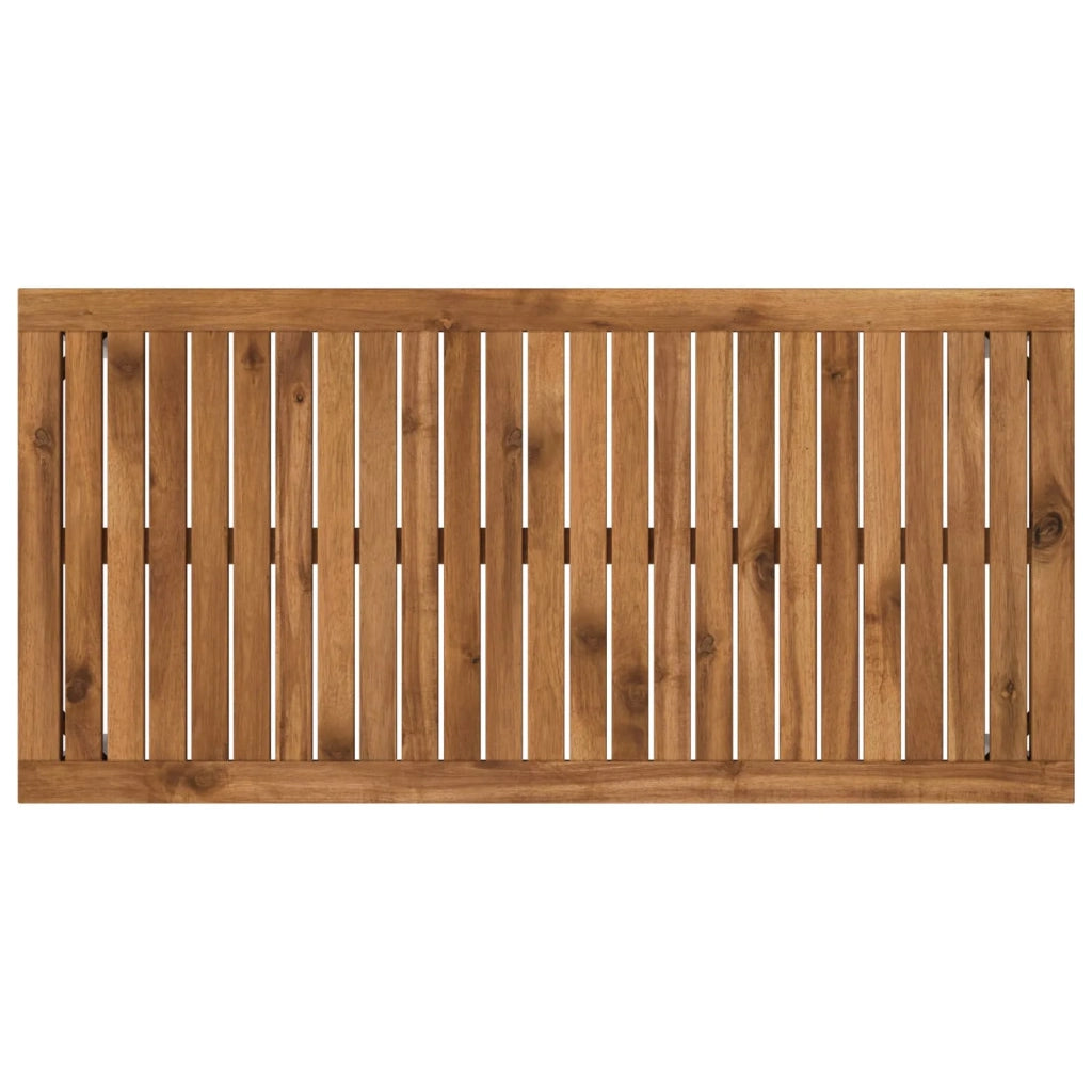 Tavolino da salotto Naturale e Bianco 50 x 100,5 x 45 cm 901284