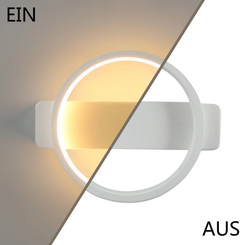 ZMH Applique moderna LED 1ER 7W per interni Bianca