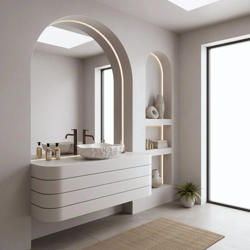 Lavabo Da Appoggio Rea Isla Shiro