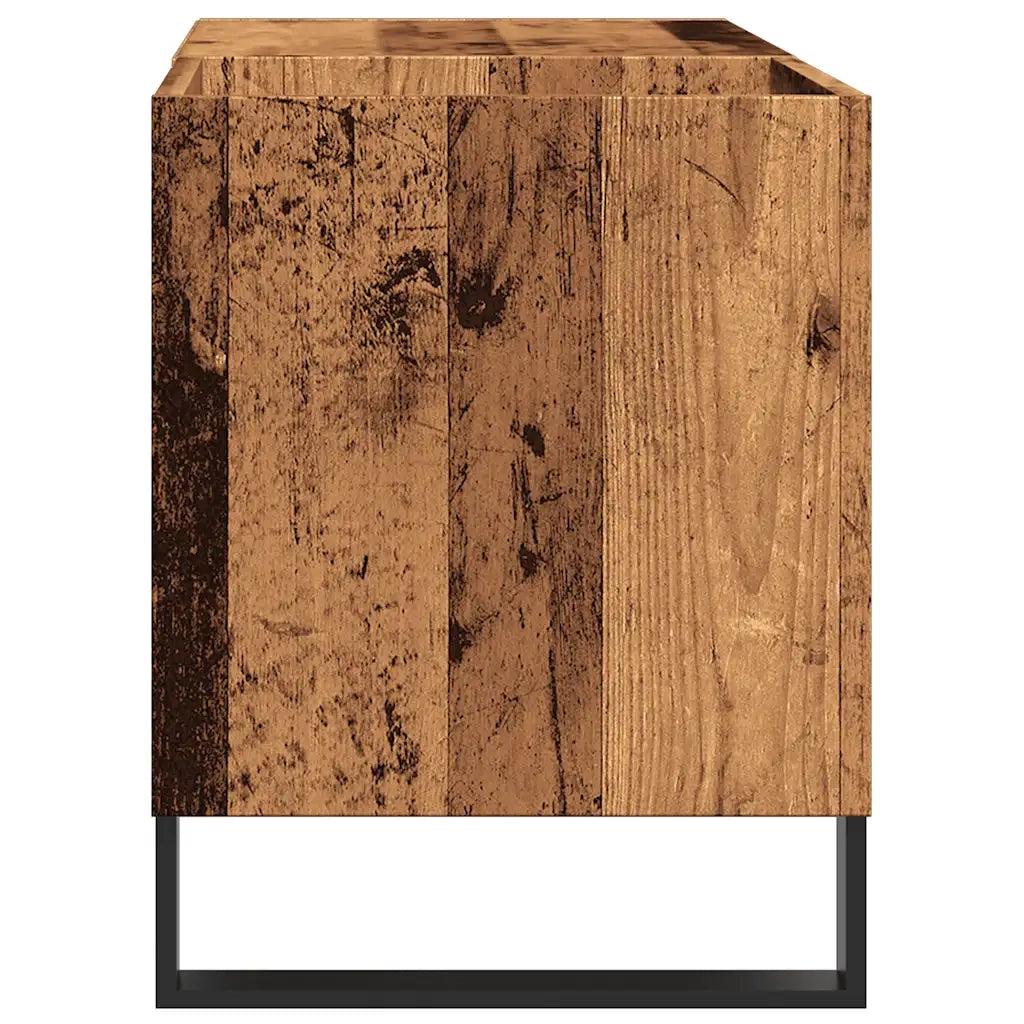 Mobile Porta Dischi Legno Antico 84,5x38x48cm Legno Multistrato CFW4115031