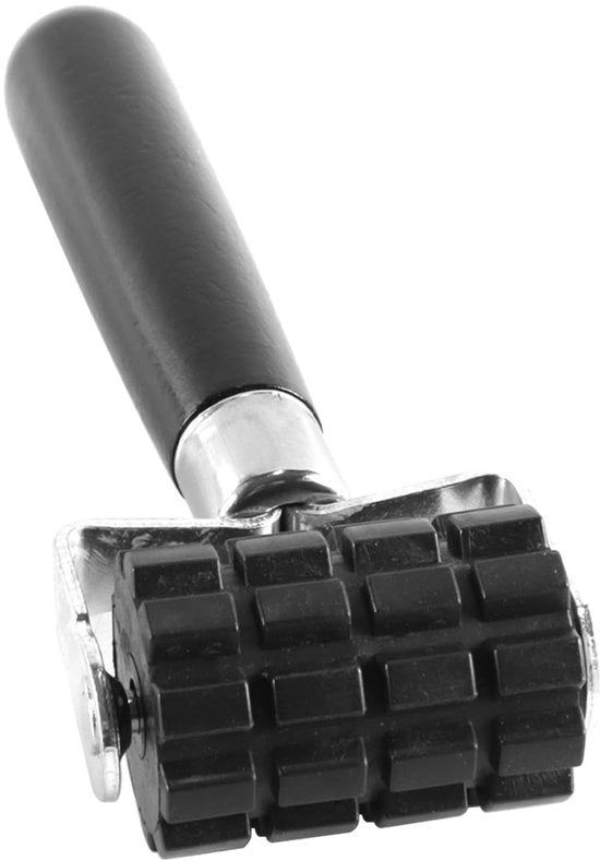 Strumento di applicazione antiscivolo - Rotolo silenziante per mano - Manico in legno - Rotolo in gomma - 175 mm - Facile da usare - Rotolo isolante del suono