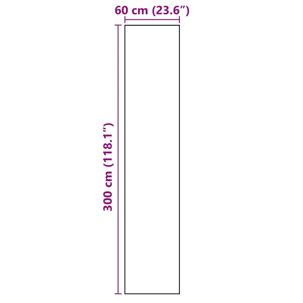 Tappeto del soggiorno | Tappeto da Cucina Bianco 300 x 60 cm Velluto