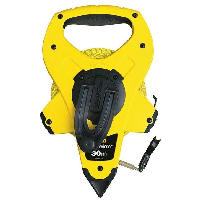 Stanley 2-34-775 Powerwinder Rotella Metrica 60 m in Fiberglass a 40 Filamenti Avvolgimento Rapido Classe Precisione III colore Bicolore