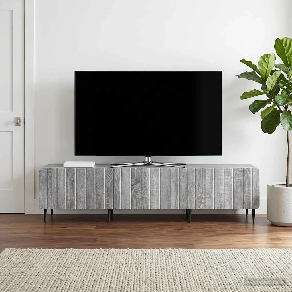 Mobile TV Grigio Sonoma 147 x 34,5 x 32 cm Legno ingegnerizzato 894481