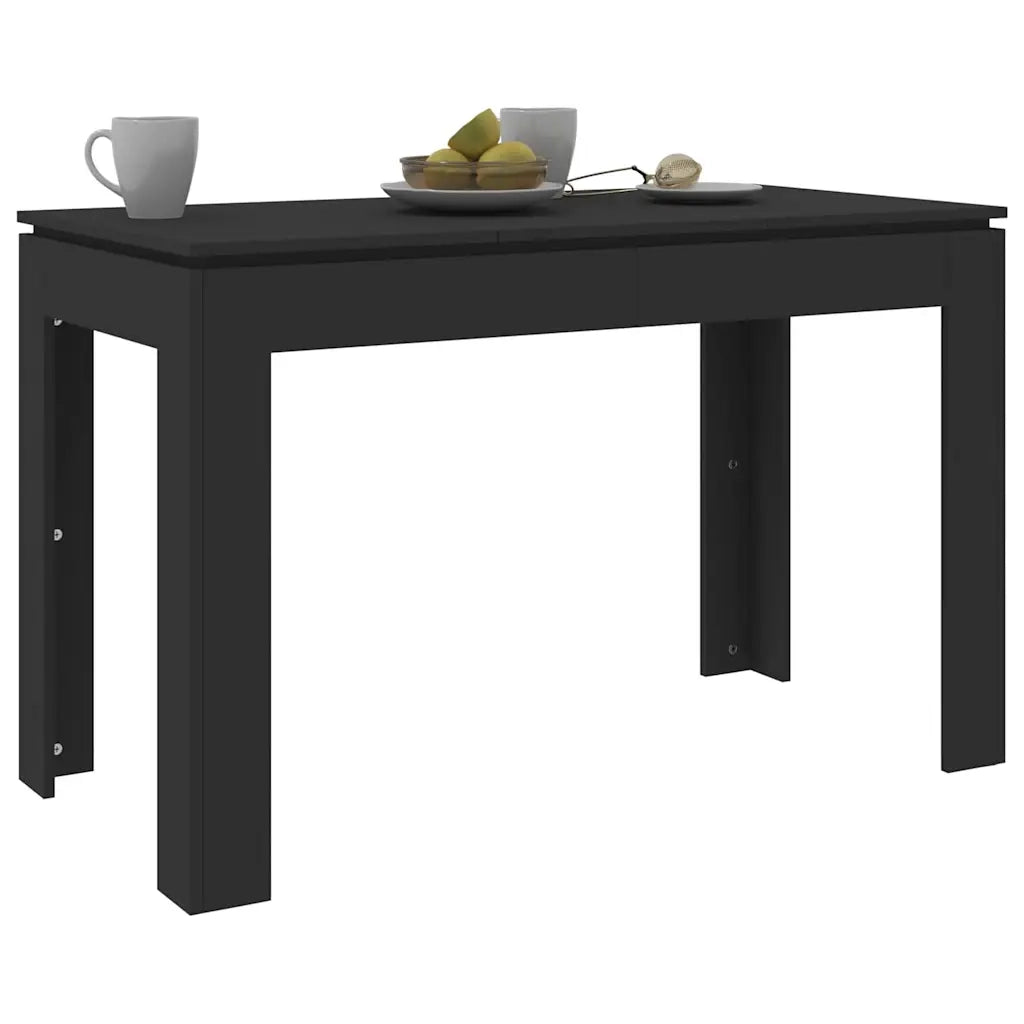 Tavolo da Pranzo | Tavolo da cucina Nero 120x60x76 cm in Legno Multistrato