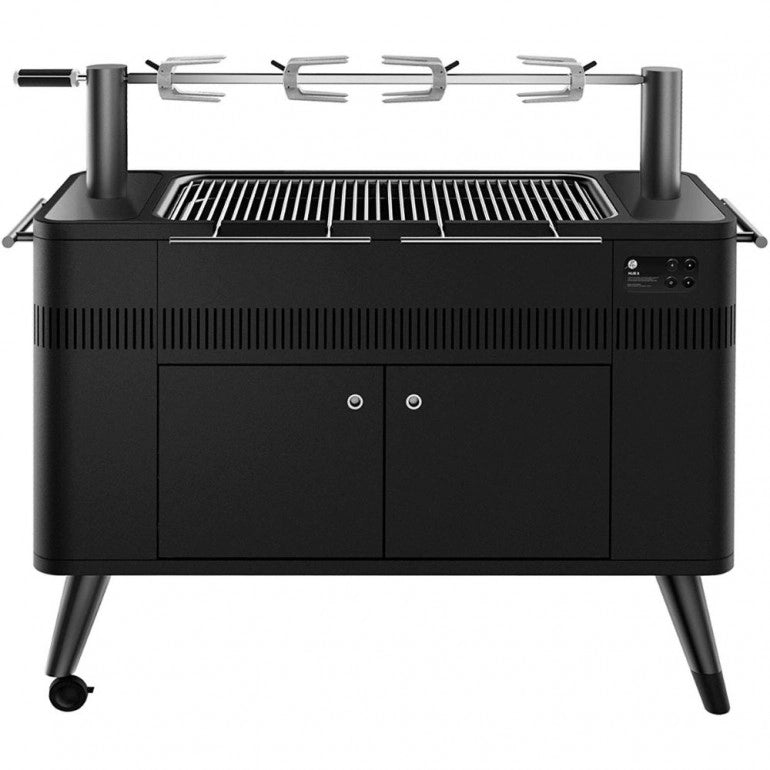 Barbecue HUB II™ Griglia a Carbone di Everdure by Heston Blumenthal con Sistema di Girarrosto e Accensione del Carbone