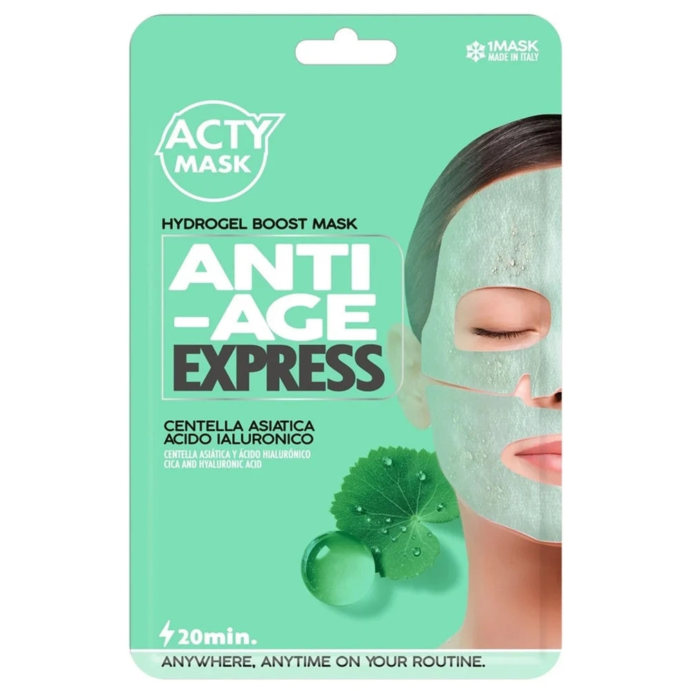 Trade Shop - Maschera Viso Anti-età Rapido Hydrogel Con Centella Asiatica Acido Ialuronico 008307v -