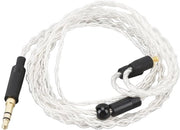 Cavo di upgrade audio 1,2 m - cavo clip-free - 3,5 mm verzinato di rame - plug e play - compatibile con cuffie - orecchini preformati - cavo cuffie