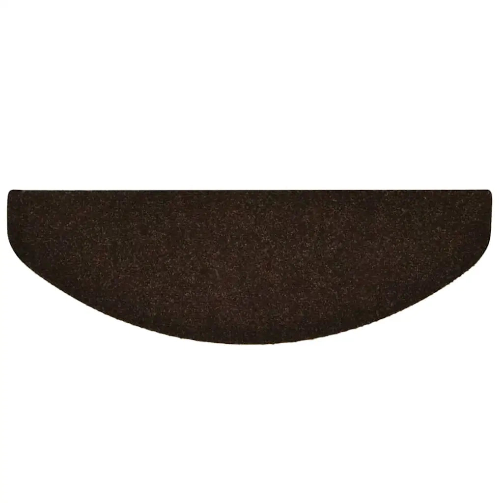 Tappetini per scale autoadesivi 30 pz 65x21x4 cm marrone semicircolari grandi 3365662