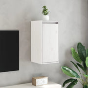 Pensili 2 pz Bianchi 30x30x60 cm in Legno Massello di Pino 813488