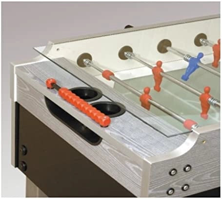 Calciobalilla Garlando linea Bar mod. Olympic Silver con gettoniera e aste rientranti
