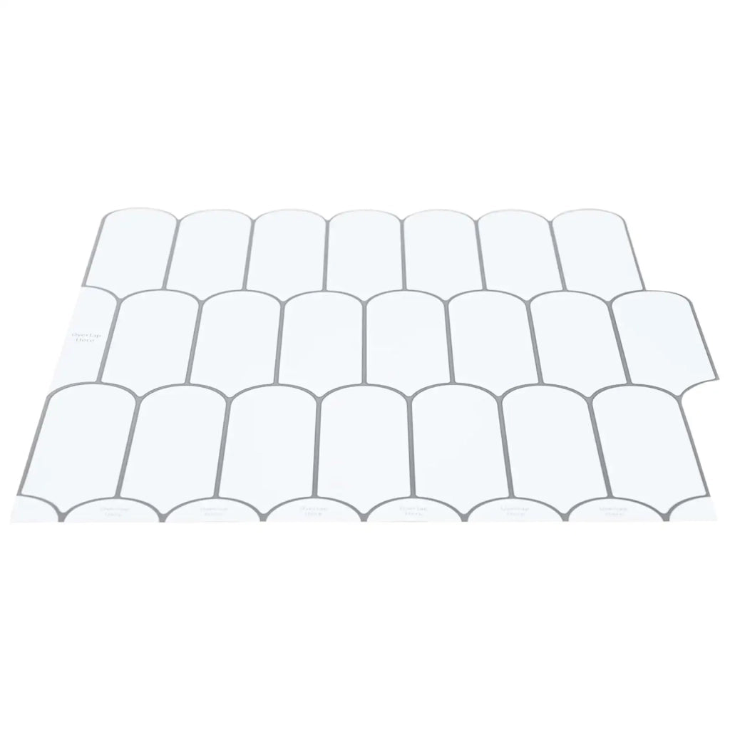 Piastrella Piuma 20 pcs Bianco e Grigio 30 x 30 cm 42046196