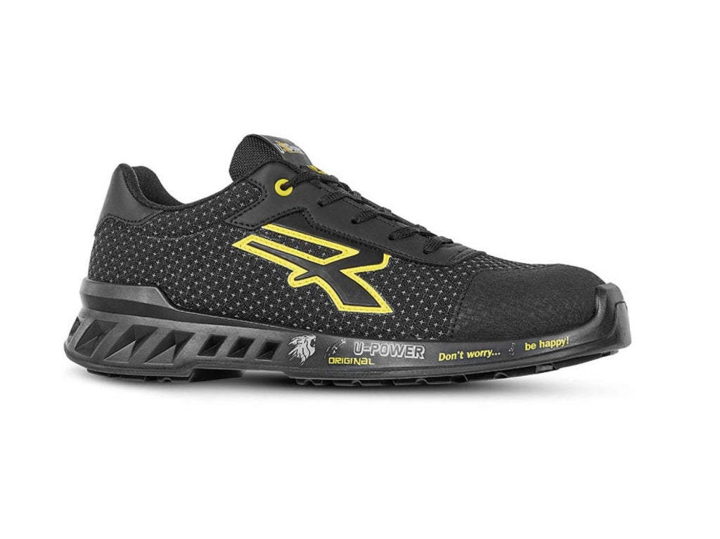 U-Power RV20014 Matt Scarpe Antinfortunistiche S3 SRC CI ESD Puntale Airtoe Aluminium Taglia 39 colore Nero Giallo
