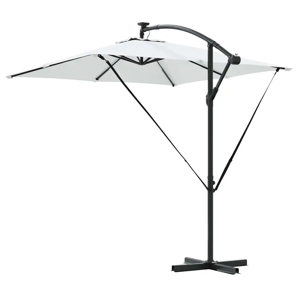 Ombrellone-Ombrello da giardino balcone Sabbia 249 x 249 x 250 cm Poliestere e Alluminio