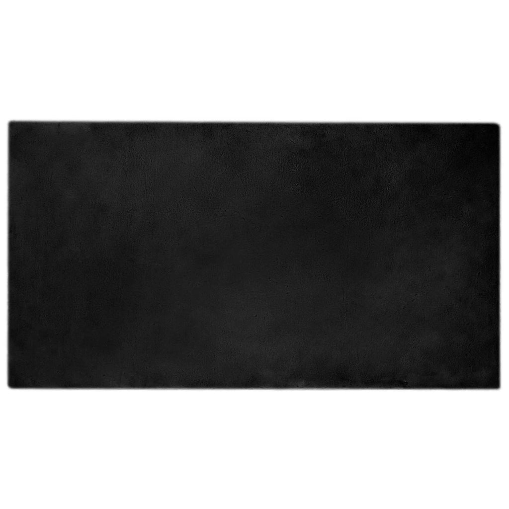 Tappeto del soggiorno | Tappeto antiscivolo in sintetica di coniglio OLITE Nero