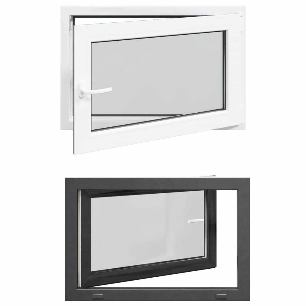 Finestra per Soffitta RISOR 90 x 50 cm PVC e Vetro Antracite CFW7671121