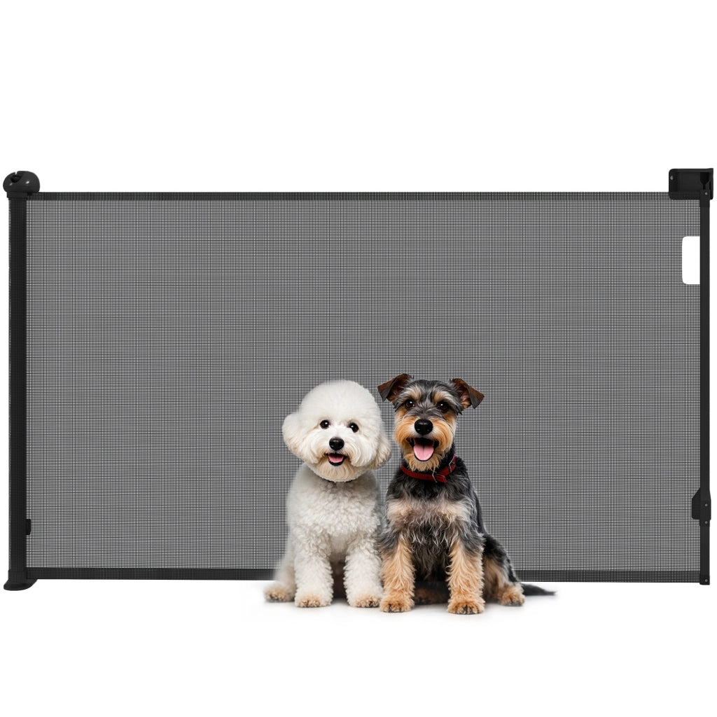 Barriera per Cani Retrattile 0-140 cm ¨C Minimal ¨C Nero