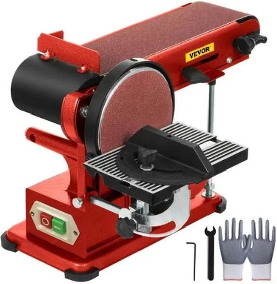 Macchina da segare multifunzionale - Riem e disco da segare - Hout - Smerigliatura - Lisciatura - Elettrodotazione - 375 W - 49,53 x 16,26 x 31,75 cm - Funzione aspirante - Rosso