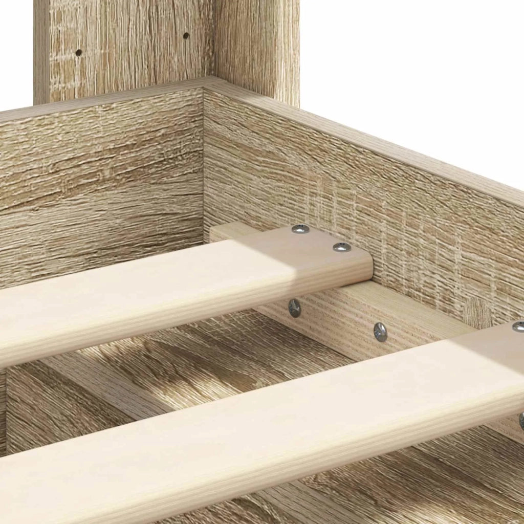 Struttura del letto con stoccaggio e testata Rovere Sonoma 3413815