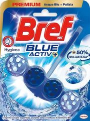 BREF BREF WC POWER ACTIV BLUE DETERGENTE PROFUMATORE IN PASTIGLIE IGIENIZZANTE BAGNO PULITO FRESCO FORMATO 50 G