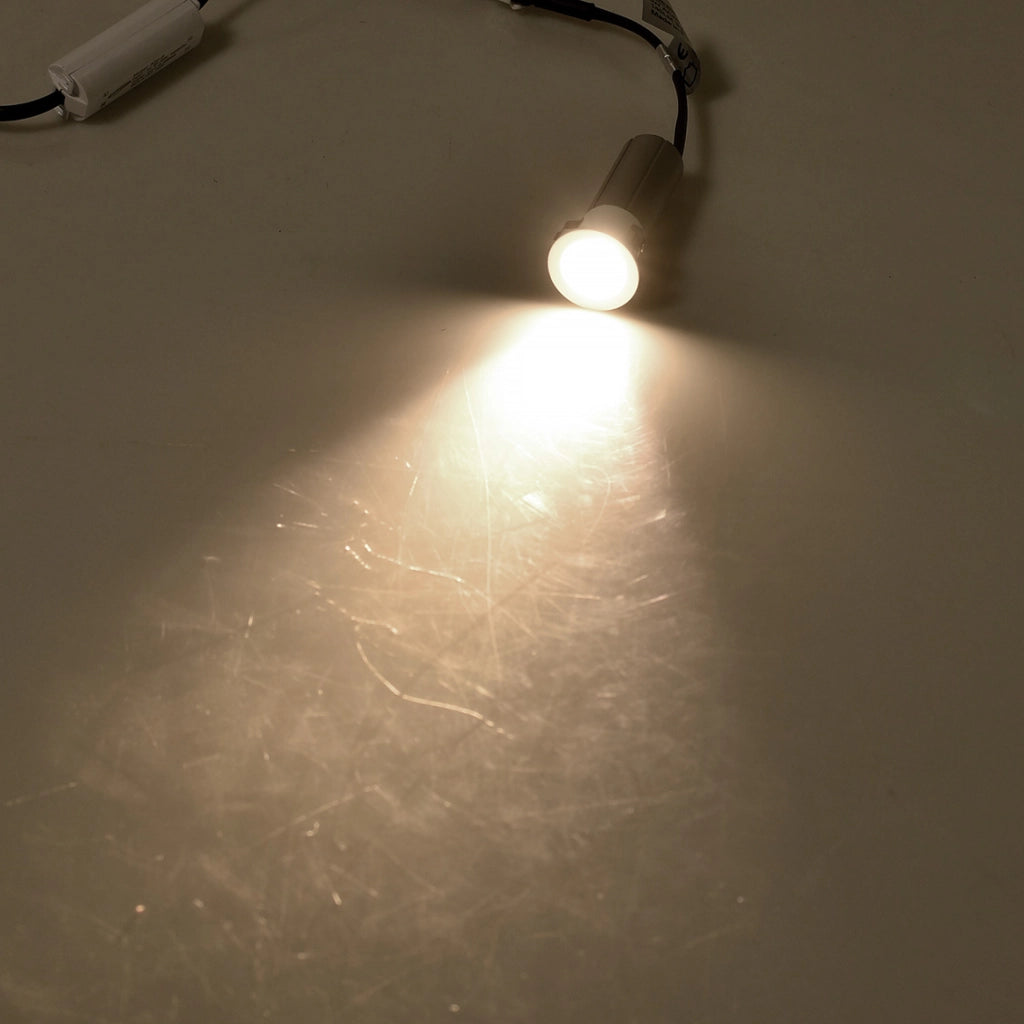 FARETTO LED DA INCASSO 3W LUCE NATURALE 4000K° - ILLUMINAZIONE A BASSO CONSUMO DESIGN COMPATTO IN ALLUMINIO BIANCO E ARGENTO