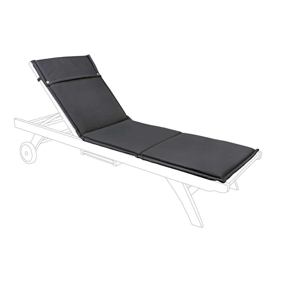 Cuscino Lettino Sedia Sdraio Chaise Longue Esterno Sfoderabile Steamer Bizzotto Colore: Antracite Lettino