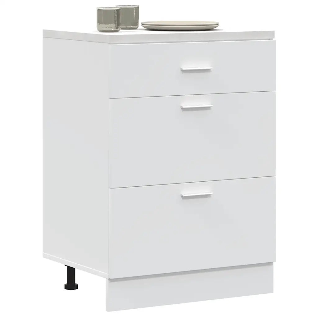 Base da Cucina-Mobile Base da Cucina ¡°Lyon¡± Bianco in Legno Multistrato