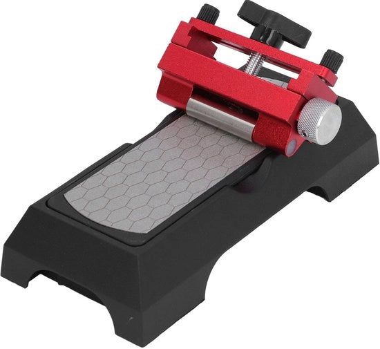 Kit di rifinitura per beigli con design di viti di rafforzamento - Pietra di abrasione 400/1000 Grit - Pietra di abrasione per coltelli - Regolabile malloppo - Guida di affilatura