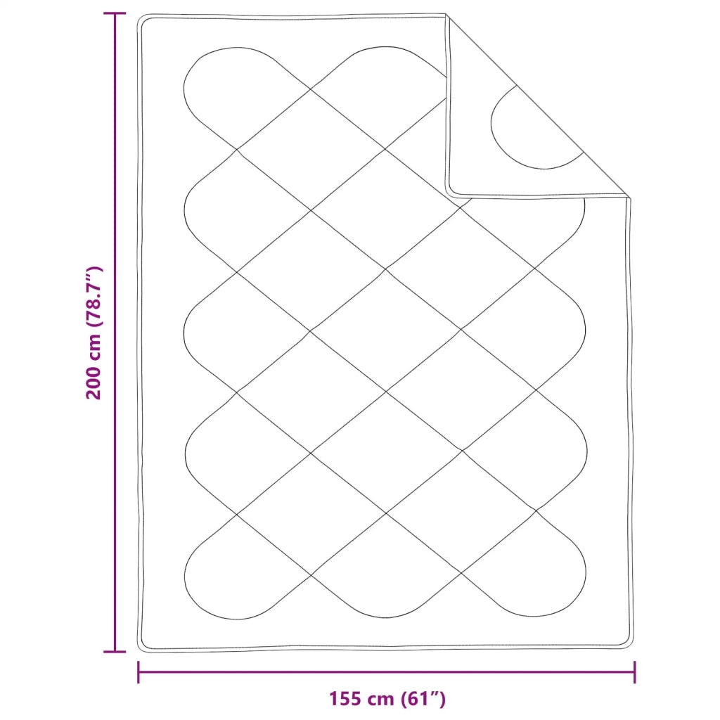 Duvet Estivo con cuscino 2 pcs Bianco Microfibra 3376425