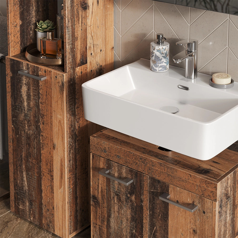 Vicco Armadio per il bagno Oldstyle 37 x 190 cm