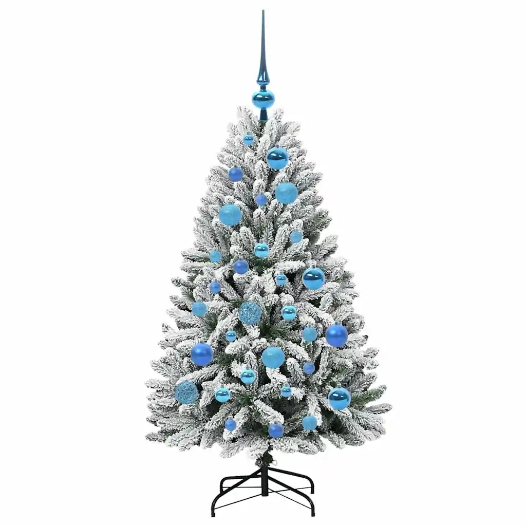 Albero di Natale artificiale con 150 LED Verde e Bianco 120 cm 3395737