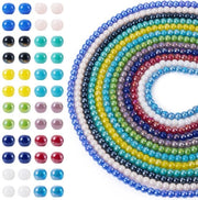 Collana di amicizia con 12 fili di vetro in forma di anello rotondo 4mm - per fare gioielli - DIY artigianato
