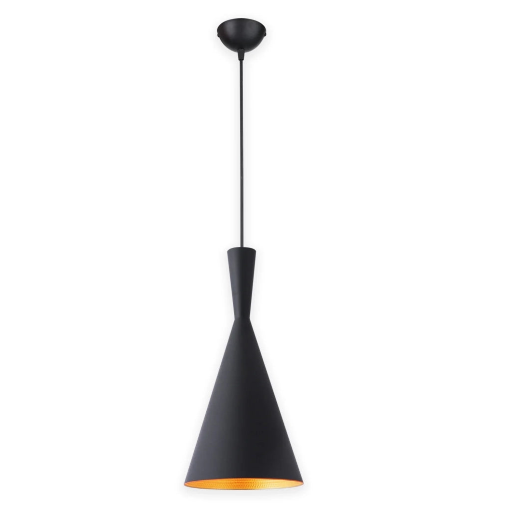 LÚZETE - LAMPADA A SOSPENSIONE IN ACCIAIO NERO Ø 18,5 CM ODELL