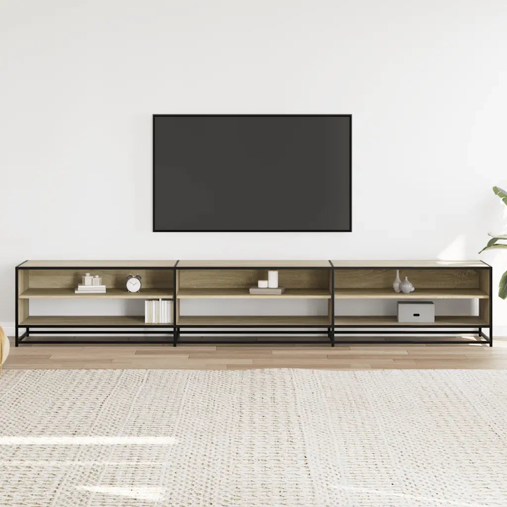 Mobile per TV Rovere Sonoma 270x40x46 cm in Truciolato 3300811