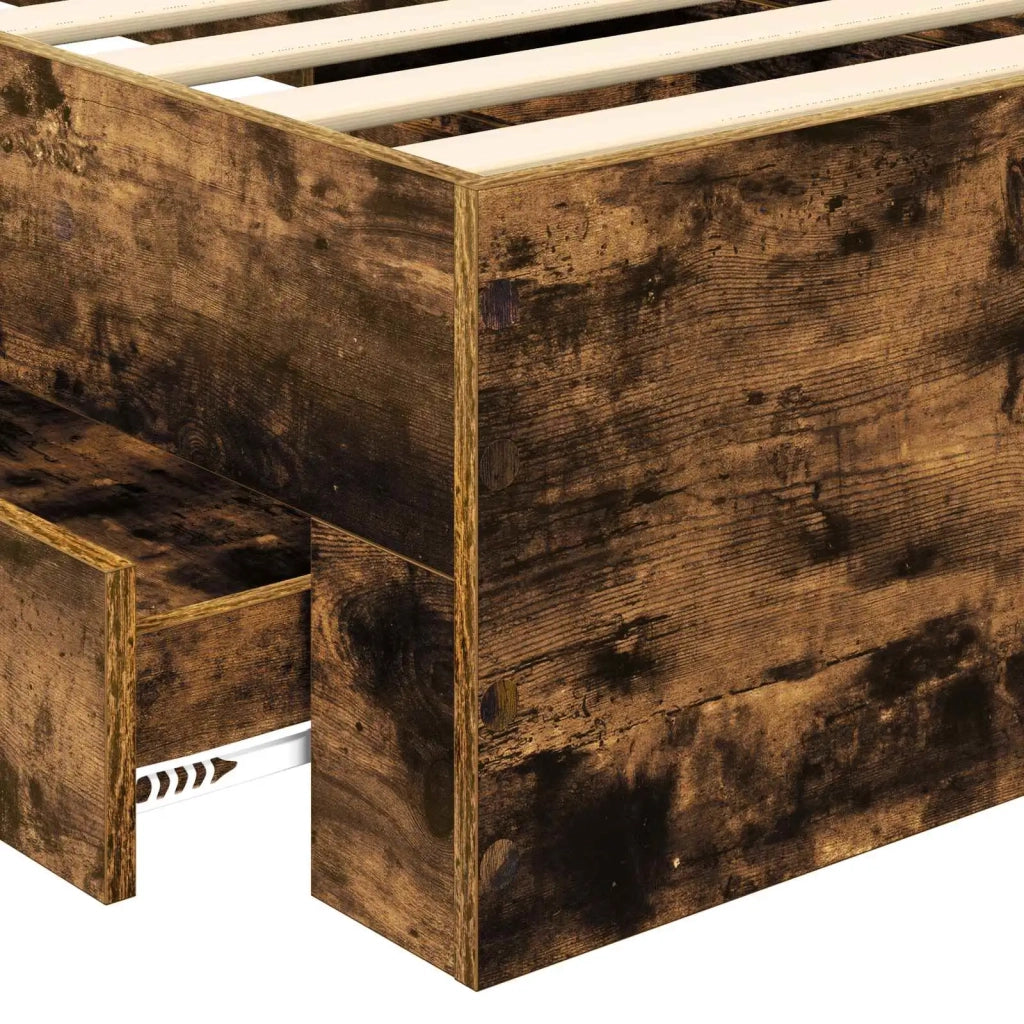 Struttura del letto Rovere fumé 90 x 190 cm Legno multistrato 3412024