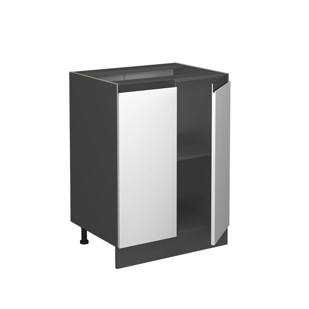 Vicco Mobiletto base cucina Bianco 60 cm , PL Antracite