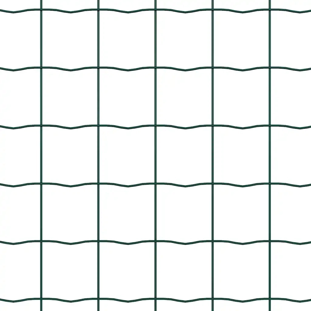 Recinzione da Giardino | Recinzione con Posto Verde 0,8 x 25 m Acciaio e PVC