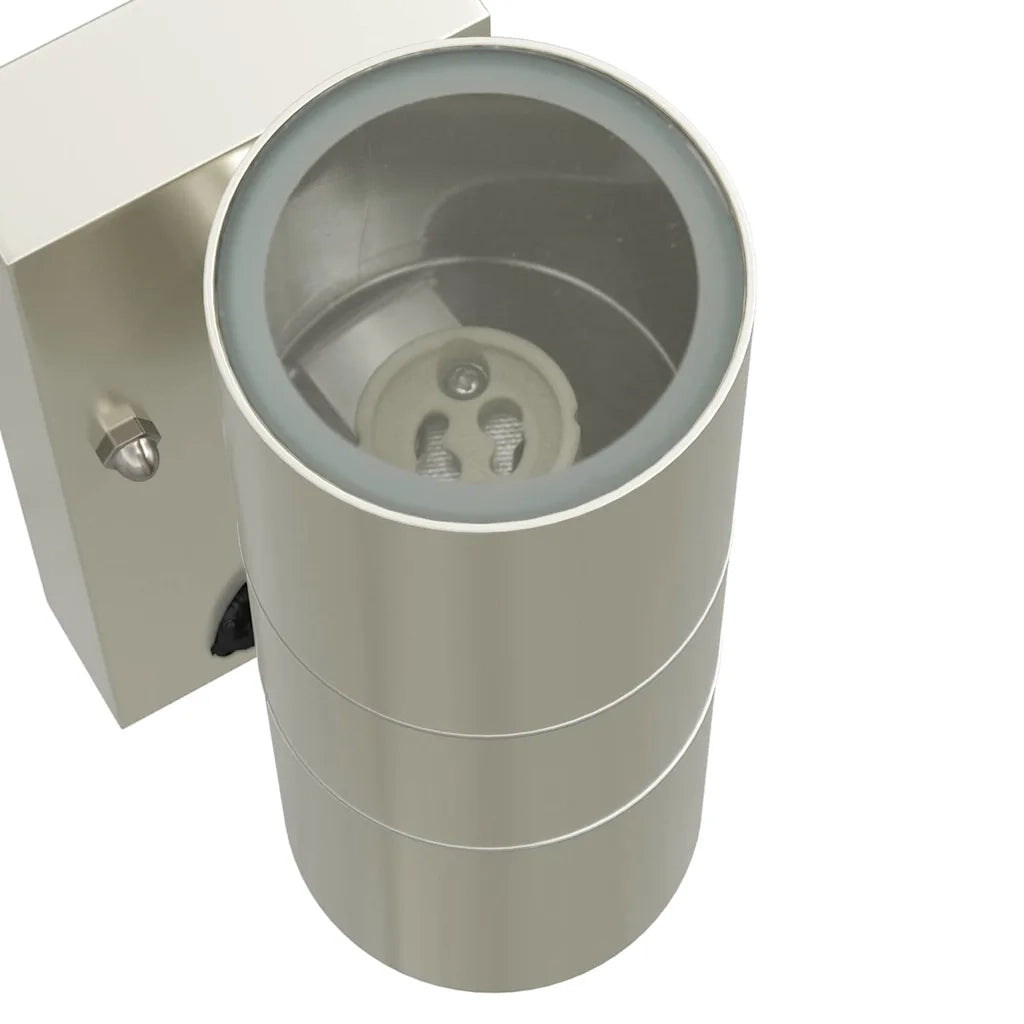 Lampada da Parete Esterna Argento 7 x 10 x 22 cm CFW9100121