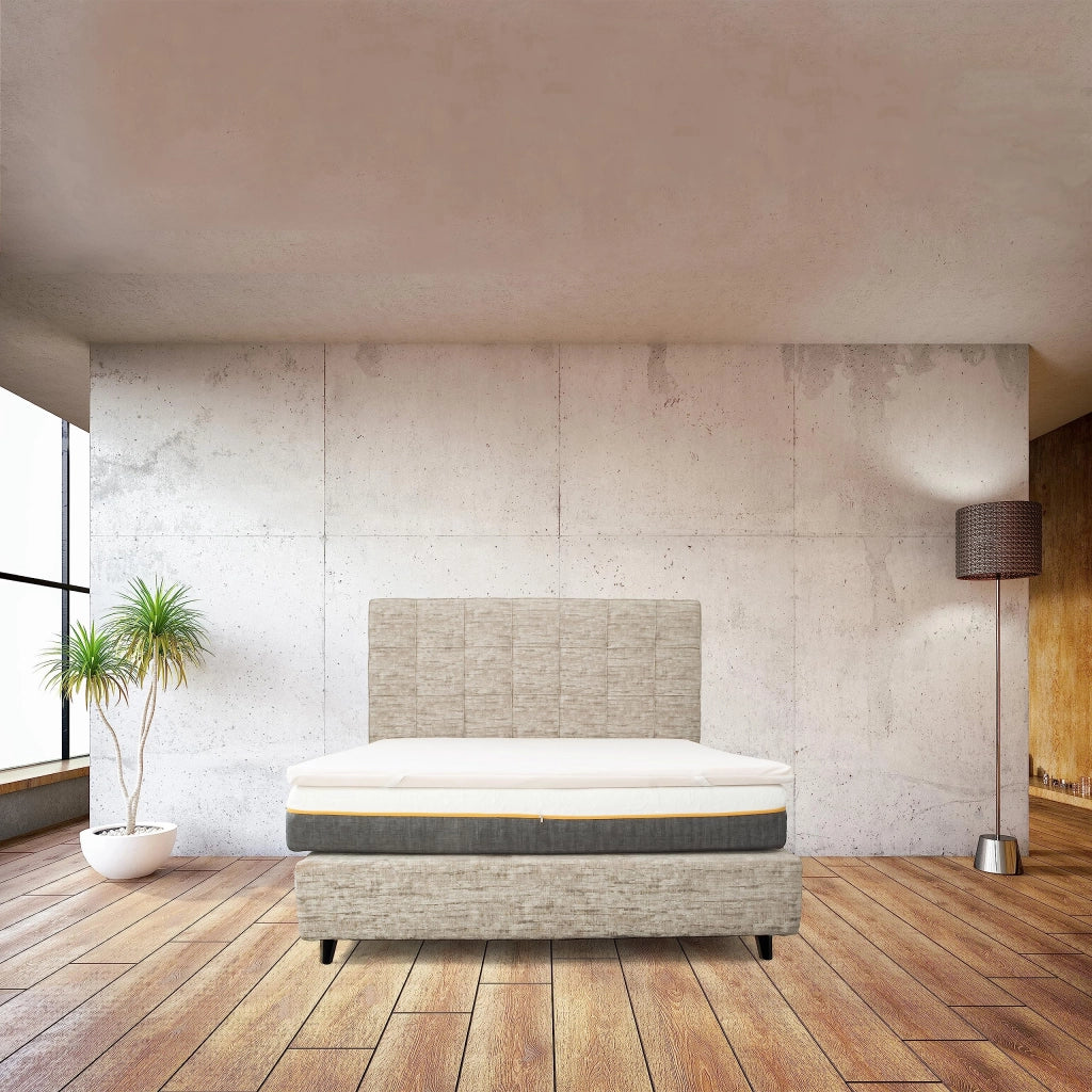 Topper rigido Francese 140x190 per Materasso in Poliuretano Espanso 5,5 cm - Correttore per materassi, Certificato - Made in Italy, NEW LIFE STRONG