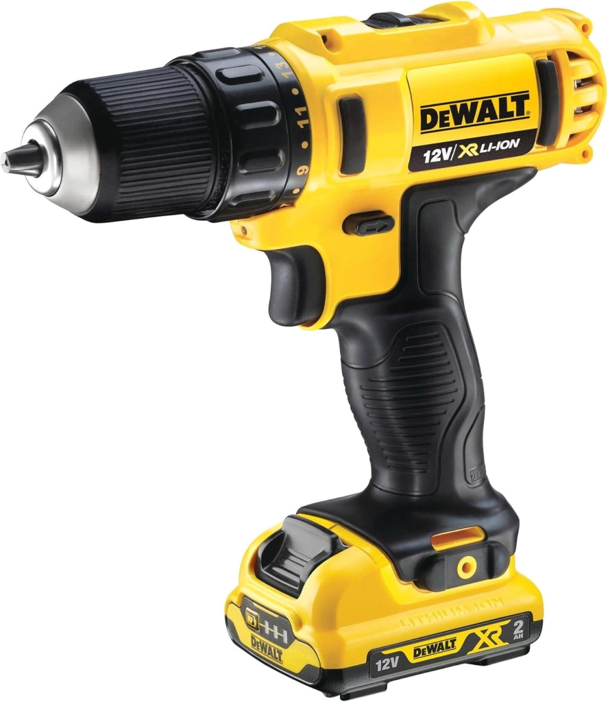 TRAPANO AVVITATORE 2 BATTERIE LITIO 10,8V 2AH (DCD710D2-QW)- - 2 batterie al Litio da 2Ah - 1 pezzi DEWALT