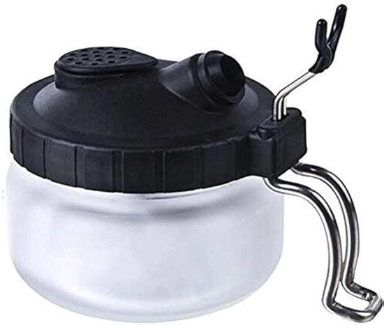 Kit di pulizia per vetro con contenitore e stazione per verniciatura ad aria compressa