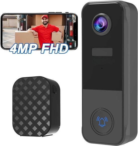 Video interfono senza abbonamento - Interfono con camera - Interfono video senza fili - Sicurezza della casa - Interfono con app - Interfono intelligente - Nessun costo mensile - Camera di sicurezza - Interfono WiFi - Per smartphone e tablet
