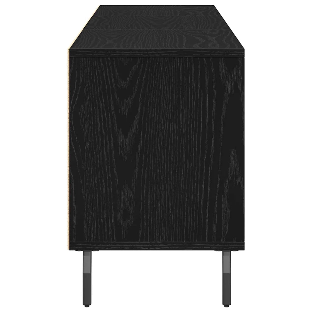 Mobile TV-Credenza per TV-Console TV Rovere Nero 150 x 30 x 44,5 cm Legno multistrato 754224
